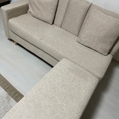 カウチソファ (お引き取り限定) 引取り限定】カウチソファ
