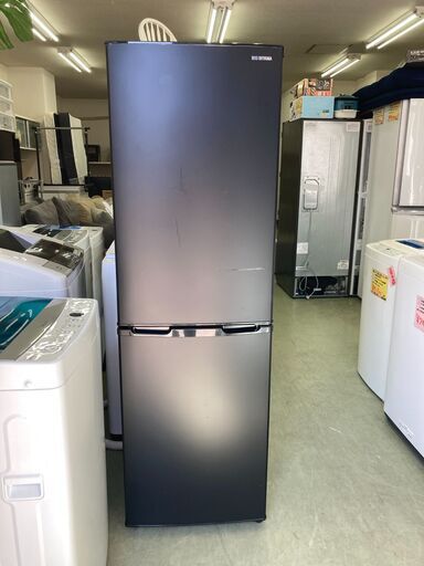 【リサイクルショップ　ピカソ　小松原】 2022年製 アイリスオーヤマ IRIS 162L 大容量62L冷凍室 2ドア冷蔵庫 IRSE-16A-B★1108★