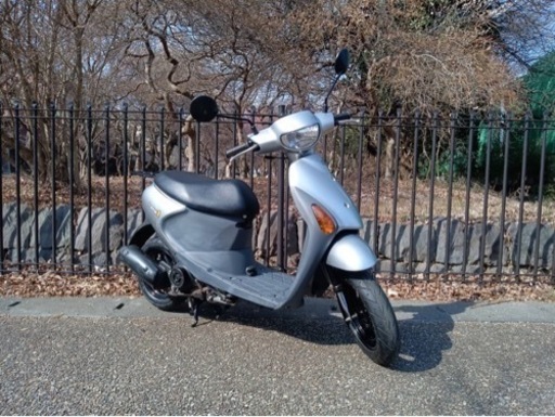 値下げ【燃費のいい通勤車両お探しの方】バイク スズキ レッツ4 Fi メットイン 1オーナー 美品 配送可