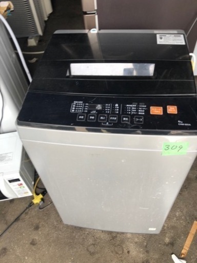 NO 309 福岡市内配送設置無料✨　アズマ 6kg洗濯機 EAW-601A 2019年製