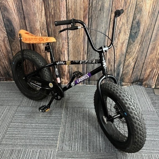 BRONX ファットバイク ブロンクス マウンテン 20BRONX-CUSTOM 20インチ 極太タイヤ  マットブラック×ブラックリム ビーチクルーザー
