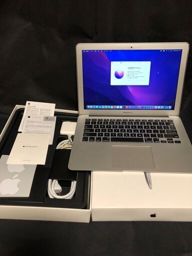 「MacBook Air 13インチ Early 2015」軽量薄型モバイルノートPC / Core i5搭載 / メモリー8GB / SSD-256GB / Webカメラ / Bluetooth / 無線LAN / MacOS(Monterey)\u0026Office2019とWin11Pro(23H2)＆OfficeProPlus選択起動可能
