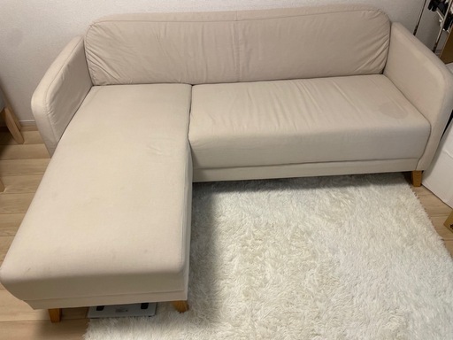 IKEA　3人掛けソファ　使用年数１年未満