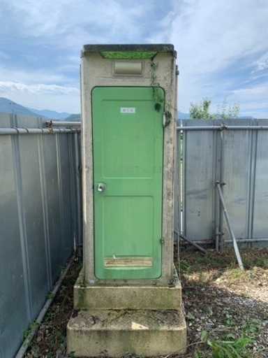 簡易水洗仮設トイレ　汲取済　現状品