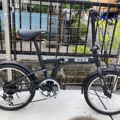 折りたたみ自転車】美品❗️ほぼ未使用❗️20インチ 6段変速 泥除け