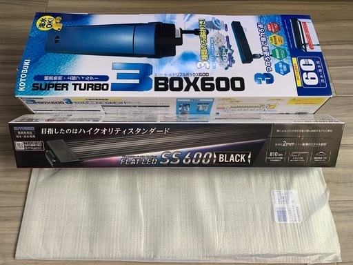 値下げ再出品】新品水槽60cm5点セット+おまけ付き3点 - その他 