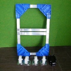 【三甲/サンコー】サンキャリー フリー 重荷重用 W-3 SNコンテナーC#20用 ３台セット ブルー■ボルトレス仕様■C-1402