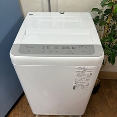 I539 🌈 ジモティー限定価格！ 2023年製♪ Panasonic 洗濯機 （6.0㎏) ⭐ 動作確認済 ⭐ クリーニング済