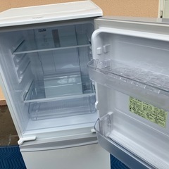 SHARP シャープ 2ドア ノンフロン冷凍冷蔵庫 SJ-14E7－KW ホワイト 2020年製 137L 