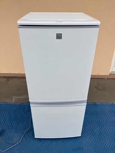SHARP シャープ 2ドア ノンフロン冷凍冷蔵庫 SJ-14E7－KW ホワイト 2020年製 137L