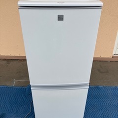 SHARP シャープ 2ドア ノンフロン冷凍冷蔵庫 SJ-14E7－KW ホワイト 2020年製 137L 