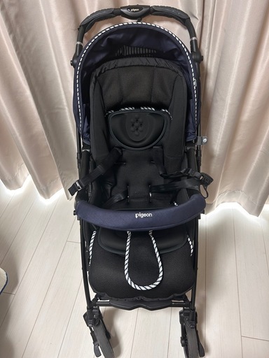 【美品】ピジョン ランフィリノンRB0L ネイビー A型ベビーカー