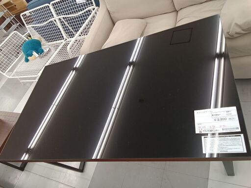★ジモティ割あり★  ダイニングテーブル ブラック H72×D80×W135 クリーニング済み TC797