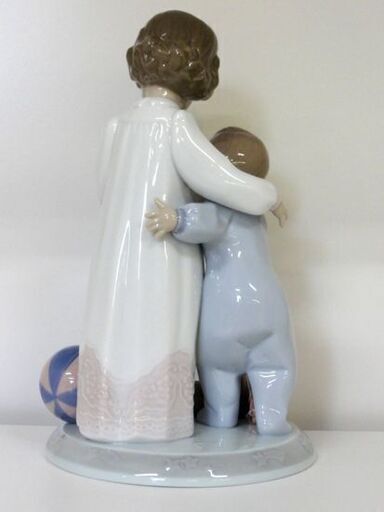 絶版 LLADRO 6674 サンタさんありがとう フィギュリン 子供 陶器人形