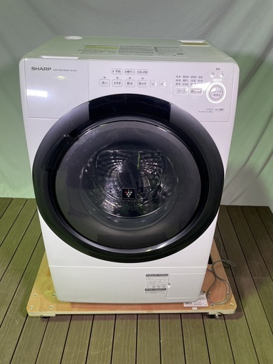【WM02】シャープ/SHARP ドラム式洗濯機 ES-S7G-WR【22年製】