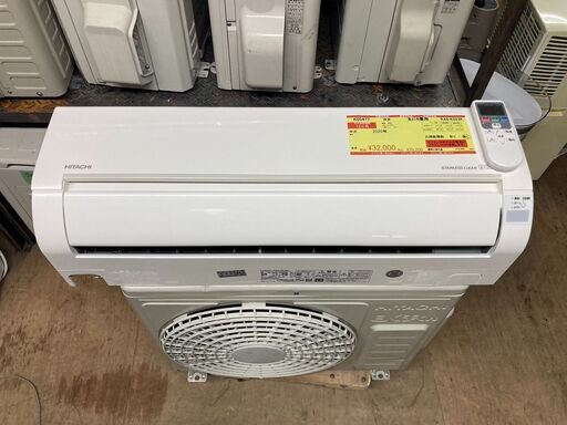 K05477　中古エアコン 日立 2020年製 主に6畳用 冷房能力 2.2KW / 暖房能力 2.2KW