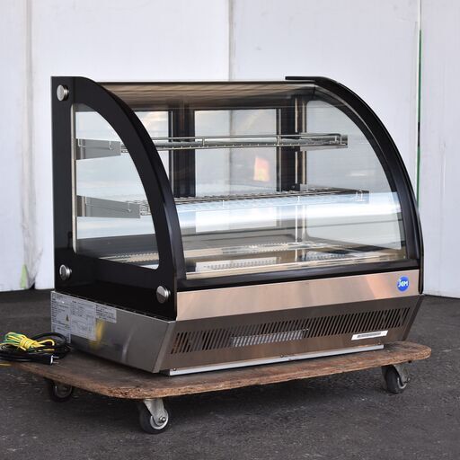 ≪yt1519ジ≫ 美品 JCM/ジェーシーエム 卓上型対面冷蔵ショーケース JCMS-46T ラウンド型 曲面ガラス AC100V 内容量46L 2021年製造？ 製造番号/JCMS-46TJA00322022400860081 中古厨房機器/店舗用品/宮城県仙台市 60721-01