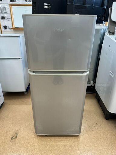 11冷凍冷蔵庫/冷蔵庫/121リットル/HAIER/2018年製/ハイアール/121L/2ドア冷蔵庫/1人暮らし/新生活/単身用/JR-N121A/中古品