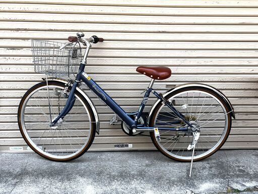 サカモトテクノ　ジュニアサイクル Gimlet 24インチ自転車  外装6段 LEDオートライト  鍵  カゴ付き