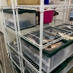 erecta エレクターステンレス シェルフ フリーラック　8セット erecta エレクターステンレス シェルフ フリーラック 8セット