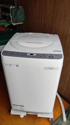☆SHARP　シャープ　6kgサイズ　全自動電気洗濯機　ES-GE6B-W（現状渡し）☆