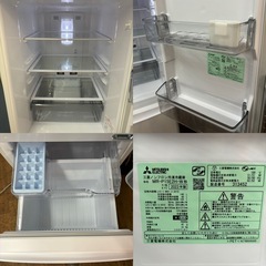 I369 🌈 ジモティー限定価格！ 2023年製♪ MITSUBISHI 冷蔵庫 (146L) ⭐ 動作確認済 ⭐ クリーニング済