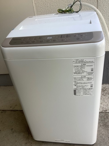 Panasonic 全自動洗濯機7キロ　2021年　NA-F70PB15