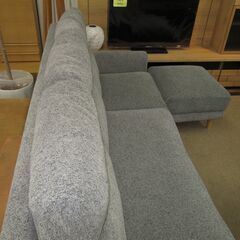 R440 Dselection ファニチャードーム オットマン付き布製 3Pソファ、幅200cm Used・キレイ