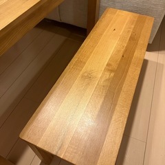 1xベンチ 110x36cm Ciel オーク(中古)