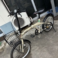 コールマン☆折りたたみ自転車☆2022年製☆カゴ付き☆防犯登録解除出来ます♪