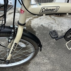 コールマン☆折りたたみ自転車☆2022年製☆カゴ付き☆防犯登録解除出来ます♪