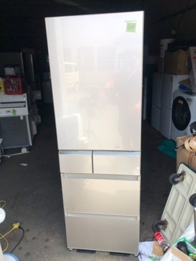 NO 310 福岡市内配送設置無料✨　パナソニック Panasonic エコナビ搭載冷蔵庫 （426L・左開き） 5ドア シャンパンゴールド NR-E438TGL-N
