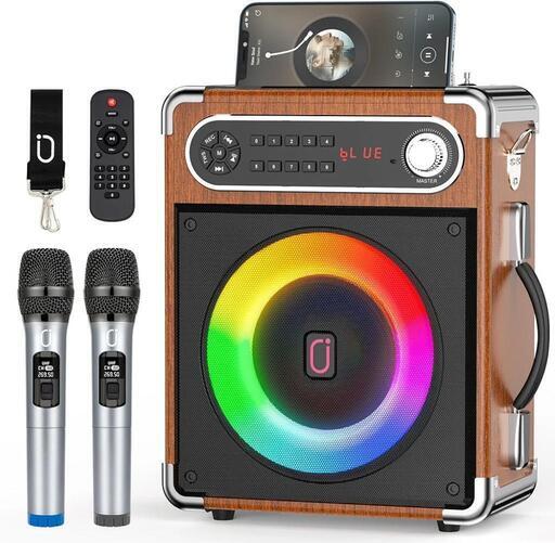 スピーカーセット 拡声器 ワイヤレスマイク２本