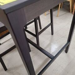 J7318 IKEA イケア カウンターテーブル イス2脚付き EKEDALEN