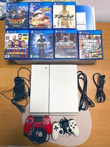 売れました！ps4 DUALSHOCK4 充電スタンド　コントローラー2台　ソフト7本箱あり