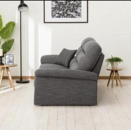 糸島市 ニトリ 三人掛けソファー グレー - 3人掛けソファ 