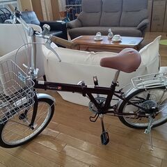 ★ジモティ割あり★  折り畳み自転車 20インチ ワインレッド クリーニング済み TK2671 ☆ジモティ割あり☆ 折り畳み自転車 20インチ ワインレッド