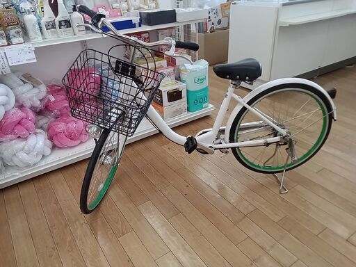 ★ジモティ割あり★  自転車 ２４インチ ホワイト クリーニング済み TK2672