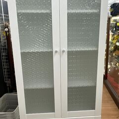 ☆ジモティー割引有☆ S仕/カリモク/2枚扉オープンボード/WH