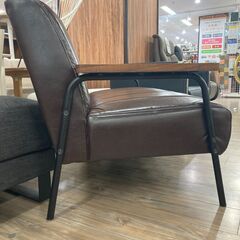 【美品】2人掛けソファ ブラウン レザー 革ソファブラウン2人掛け