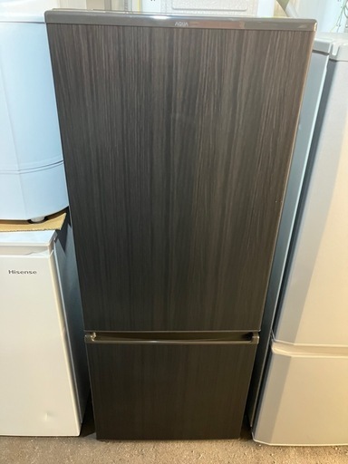 取引場所 南観音 O2407-653 AQUA 201リットル ノンフロン冷凍冷蔵庫 2023年製 AQR-20E2(K) ウッドブラック 汚れキズあり
