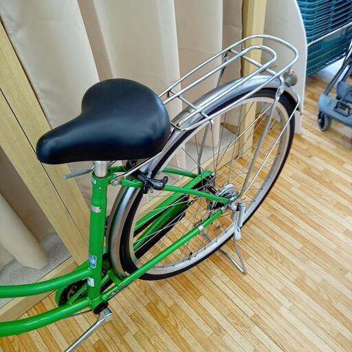 ☆ジモティ割あり☆ 自転車 27インチ グリーン クリーニング済 YJ3268