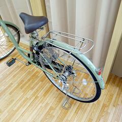 ☆ジモティ割あり☆ 自転車 26インチ グリーン クリーニング済 YJ3272 