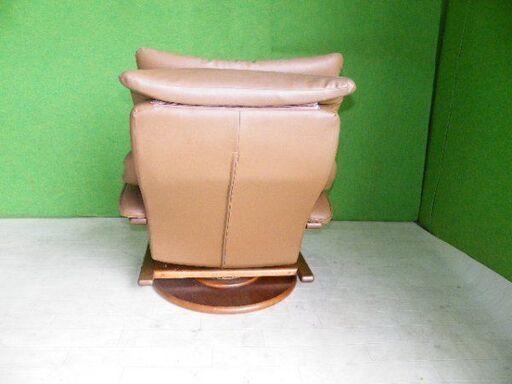 富士ファニチア】本革1人掛けソファ□パーソナルチェア・回転チェア