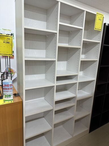 ジモティ来店特価!!　　マガジンラック　ホワイト　　J-0762