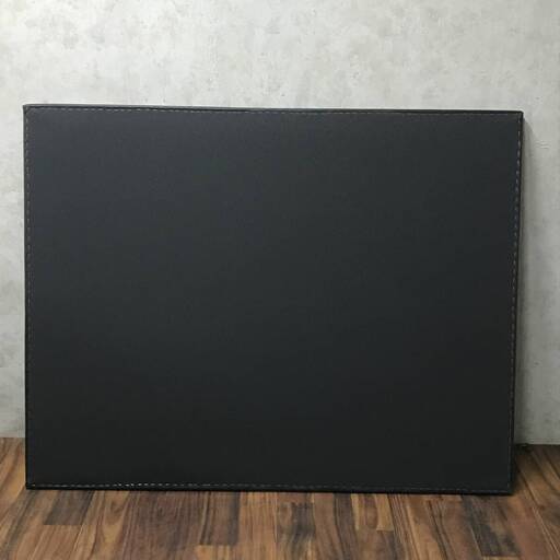 BF15/70　合皮製 クッションボード 特大 134×104cm 厚さ3cm 低反発 ストレッチマット フィットネス 事務用品 ブラック ①