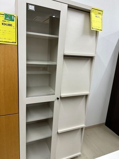 ジモティ来店特価!!　　収納棚　　ホワイト　　J-0765