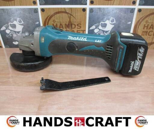 マキタ　makita　GA400D　ディスクグラインダ　バッテリ14.4V一個　※充電器無　中古品　【ハンズクラフト宜野湾店】