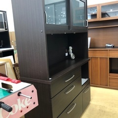 軽トラック90分無料貸出】ニトリ 2枚扉レンジボード 蒸気ダメージ有り 