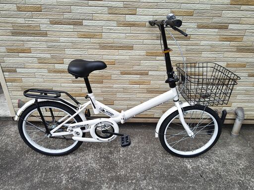 値下げ割引 中古折り畳み自転車 変速無し 20インチ ライト無し 軽整備済み 町田市 相模原市 MM340